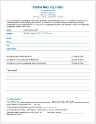 Visitors Inquiry Form In 2020 Inquiry Customer Inquiry Business Flyer Templates