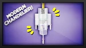 Minecraft How To Make A Modern Chandelier Youtube How to build big wooden house | big survival house tutorial. minecraft how to make a modern chandelier