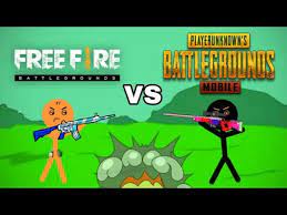 Pubg gamer vs free fire gamers this video is made in mobile. Free Fire Vs Pubg Stickman Animation 1v1 Youtube