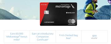 The barclays american airlines aviator credit card is currently offering 50,000 points as a sign up bonus after one. Barclays Aviator Red World Elite Mastercard 60 000 Miles Annual Fee Waived If You Apply In Flight Doctor Of Credit