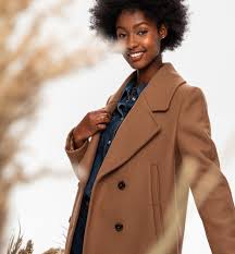 Codes promo, ventes flash, livraison offerte, trouvez le produit de vos rêves à prix réduit ! Wool Blend Blazer Coat Camel Women Coats Promod