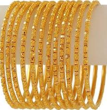 10 Latest Collection Of Gold Bangles In 10 Grams Styles At Life Gold Bangles Design Gold Bangle Set Gold Bangles Indian
