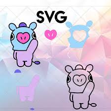 How i learned how to animate svg files in under an hour! Bts Bt21 Mang Svg File File For Cricut Cameo Eleven Twenty Six