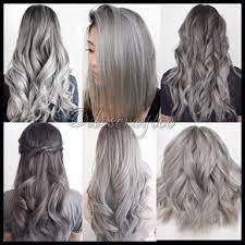 A hair stylist can use chemical processing at a salon but this method of dye removal is expensive and can be harsh on hair. Ash Grey Hair Hair Styles Silver Grey Hair Hair Looks