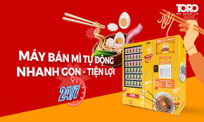 Máy bán mì tự động nhanh gọn tiện lợi 24/7