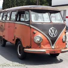 Image result for Brown Beige 1950 VW Bus