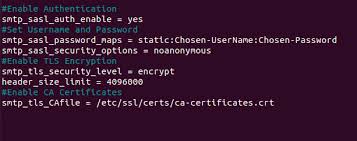 Relayhost = mailtrap.io:2525 smtp_sasl_auth_enable = yes smtp_sasl_mechanism_filter = plain smtp_sasl_password_maps = hash:/etc/postfix/sasl_passwd. Postfix Relayhost Example Linux Hint