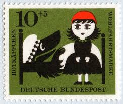 Once Upon A Time Present Correct German Stamps Little Red Riding Hood Red Riding Hood