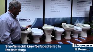 Anyone know of a regular replacement toilet seat that will fit. Dometic Rv Toilet Showcase Youtube