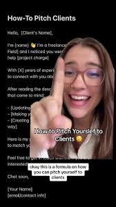 How-to pitch yourself to a client 🫨 #freelance #freelancer #website #pitch  #makemoney #socialmedia #designer #fyp #hiringmanager