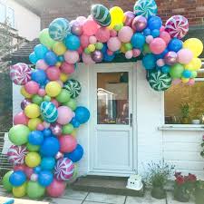 What could be more exciting for a child's party theme than candy? 33 Candy Theme Balloon Party Ideas Candy Theme Balloons Party Balloons