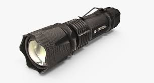 Tactical Flashlight Light 3d Model Tactical Flashlight Flashlight Tactical