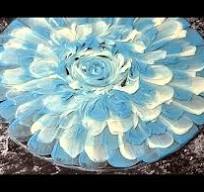 1442 Beautiful 3D Resin Flower Tray Using Coloured Pigment ...