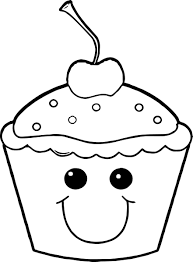 Kawaii happy sushi friends coloring pages. Cute Cupcake Coloring Pages Coloring Home