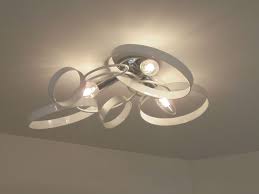 Lampadario Plafoniera Moderna Bagno Camera Da Letto 3 Luci Cerchi Metallo Bianco Lampadario Da Camera Da Letto Lampadari Moderni Plafoniera