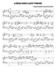 Tranposable music notes for sheet music by vince guaraldi vince guaraldi: Linus And Lucy Theme Song From Charlie Brown Sheet Music For Piano Solo Musescore Com