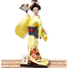 I am pretty ignorant with these dolls. New Japanese Kimono Fabric Dancing Geisha Miniature With Fans Antique Geisha Dolls Figurines Home Decoration Artificial People Miniature Antique Dolls Miniature Dollminiature Wedding Aliexpress