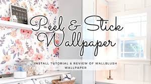 PEEL & STICK WALLPAPER | Review and Install || Laundry Room Makeover -  YouTube