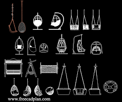 Swing Chair Dwg Cad Block Download Free Cad Plan
