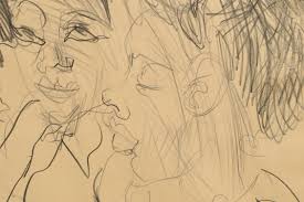 1977 Girls at the Lunch Counter by Allie William Skelton