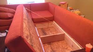 We also have a plans to convert this sofa to an outdoor sectional, a matching outdoor coffee table plan, and outdoor wood finishing secrets. Storage Sectional Diy Sofa Diy Couch Sofa Frame Plans