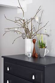 Spring Decoration Fruhlingsdekoration Osterstrauch Osterdeko Bojesen Teak Vintage Black White Schwarz Weiss C Osterdeko Fruhlingsdekoration Fruhlings Dekoration