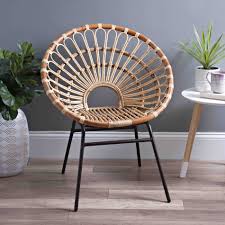 This Round Rattan Chair Is Gorgeous Perfect For Boho Style Decor Rattan Chair Living Room Rattan Chair Furniture