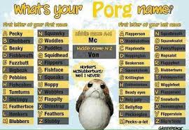 Starwars Thelastjedi Porg Names Penguin Names Penguins Save The Arctic