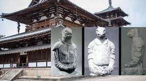 the reptilian statue at horyuji temple nara japan 古代の宇宙人 レプティリアン 古代