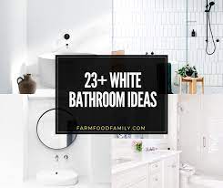 Tons of black and white bathroom ideas. 23 Modern White Bathroom Ideas Designs For 2021