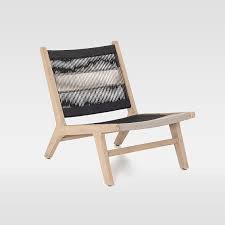 Wood Rope Outdoor Lounge Chair In 2020 Lounge Chair Outdoor Outdoor Chairs Outdoor Lounge