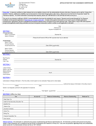 Tax clearance certificates issued prior to september 3, 2019, will have a green stamp with a signature. Newfoundland And Labrador Canada Application For Tax Clearance Certificate Download Printable Pdf Templateroller