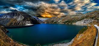 Kölnbrein dam with malta hydroelectric power station and observation deck and lake speicher kölnbrein; Hd Wallpaper Kolnbrein Dam Austria Carinthia Reservoir Malta Power Plants Wallpaper Flare