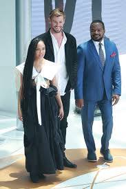 Men in black international comes out on june 14. Tessa Thompson And Chris Hemsworth At Men In Black Press Conference In Beijing 06 09 2019 Hawtcelebs