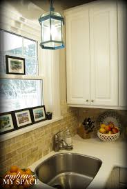 turquoise kitchen lantern