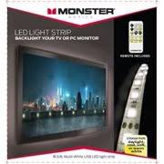 Monster Multi White Usb Led Light Strip With Remote 6 5ft 2m Walmart Com Usb Led Light Strip Led Light Strips Led