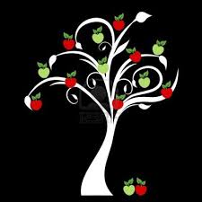 Apple Tree Clip Art Black And White Creative Apples Love It Apple Tree Spring Background Black Backgrounds