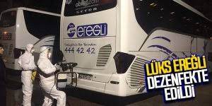Deneyimli şoförleri, güler yüzlü personeli ve çeşitli illerdeki satış noktalarıyla hizmetlerine aralık vermeden devam eden konya lüks ereğli, online bilet satışıyla yolcularının daha rahat seyahat. Luks Eregli De Otobusler Dezenfekte Edildi