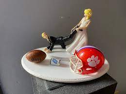 Clemson Tigers College Cake Topper Funny Bridal Wedding Day - Etsy