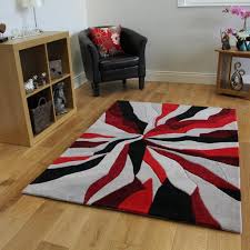 Tapis Moderne Rouge Noir Et Gris Motif Abstrait 3 Tailles Amazon Fr Cuisine Maison Tapis Rouge Tapis Moderne Tapis Contemporain