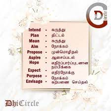 Learn English Vocabulary With Tamil Meaning Learn English English Vocabulary Learn English Vocabulary
