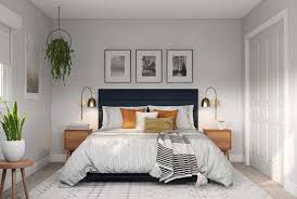 It also incorporates wood and tweed elements while drawing attention to specific pieces of furniture and decor. Midcentury Modern Bedroom Interior Design Ideas Havenly Modern Scandinavian Bedroom Design Scandinavian Interior Design Bedroom Modern Guest Bedroom