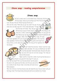 These worksheets encourage quick learning and expand horizons as kids sharpen their reading and comprehension skills. Stone Soup 2 Key Esl Worksheet By Peggy33