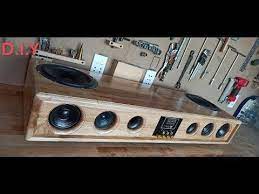 Diy Sound Bar Bluetooth Using Wood 200w Youtube In 2021 Sound Bar Diy Bluetooth Speaker Diy Soundbar