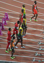 Start of the men's 100 metres final at the 2012 olympic games. Athletics At The 2012 Summer Olympics Men S 100 Metres Wikipedia