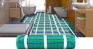 Heated Tile Floor Electric Radiant Floor Heating Under Tile Floor Heating Systems Heated Floors Heated Tile Floor