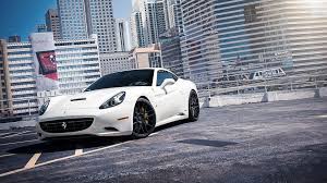 White Ferrari California V12 1080p Hd Wallpaper Car Carros