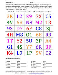 Working Memory Free Activity Classroom Freebies Working Memory Cognitive Activities Memory Activities