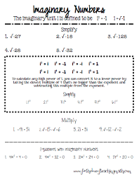 Imaginary Numbers For The Love Of Teaching Math Middle School Math Teaching Math Math Methods