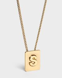 10k rose gold alphabet letter y initial pendant necklace with diamonds 0.14ctw. Gold Initial Letter S Pendant Necklace Inxsky